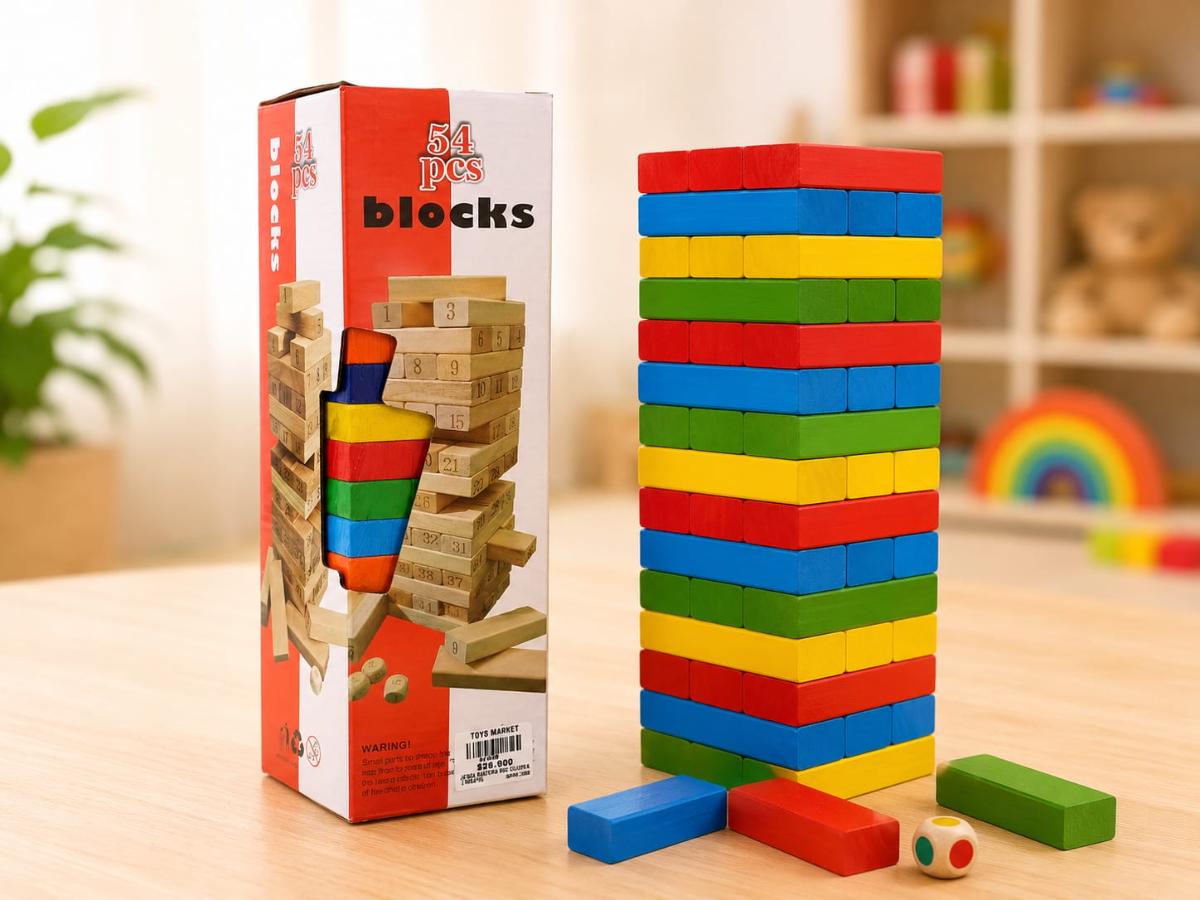 Jenga grande de colores